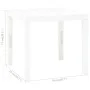White plastic garden table 78x78x72 cm by vidaXL, Garden tables - Ref: Foro24-48783, Price: 86,12 €, Discount: %