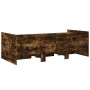 Tumbona con cajones madera ingeniería roble ahumado 100x200 cm de vidaXL, Camas y somieres - Ref: Foro24-3280815, Precio: 175...