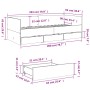 Tumbona con cajones madera ingeniería roble Sonoma 90x200 cm de vidaXL, Camas y somieres - Ref: Foro24-3280820, Precio: 198,5...