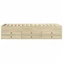 Sunbed with drawers made of Sonoma oak engineered wood 90x190 cm by vidaXL, Beds and slatted bases - Ref: Foro24-3280883, Pri...