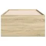Sunbed with drawers made of Sonoma oak engineered wood 90x190 cm by vidaXL, Beds and slatted bases - Ref: Foro24-3280883, Pri...