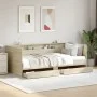 Tumbona con cajones madera ingeniería roble Sonoma 90x190 cm de vidaXL, Camas y somieres - Ref: Foro24-3280855, Precio: 193,3...