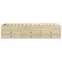 Sunbed with drawers made of Sonoma oak engineered wood 100x200 cm by vidaXL, Beds and slatted bases - Ref: Foro24-3280869, Pr...