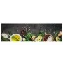 Alfombra de cocina lavable terciopelo dibujo especias 45x150 cm de vidaXL, Felpudos - Ref: Foro24-4005608, Precio: 25,97 €, D...