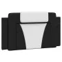 Bed frame with black and white synthetic leather headboard by vidaXL, Beds and slatted bases - Ref: Foro24-3208080, Price: 12...
