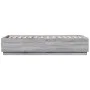 Estructura cama con luces LED madera gris Sonoma 100x200 cm de vidaXL, Camas y somieres - Ref: Foro24-3209630, Precio: 138,41...