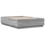 Estructura de cama madera de ingeniería gris Sonoma 120x190 cm de vidaXL, Camas y somieres - Ref: Foro24-3209749, Precio: 140...