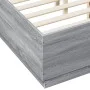 Estructura de cama madera de ingeniería gris Sonoma 120x190 cm de vidaXL, Camas y somieres - Ref: Foro24-3209749, Precio: 140...