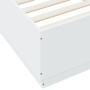 Weißer Bettrahmen aus Holzwerkstoff, 100 x 200 cm von vidaXL, Betten und Lattenroste - Ref: Foro24-3209716, Preis: 121,25 €, ...