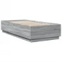 Sonoma gray engineered wood bed frame 100x200 cm by vidaXL, Beds and slatted bases - Ref: Foro24-3209721, Price: 118,68 €, Di...