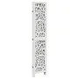 Biombo separador de 5 paneles madera maciza Paulownia blanco de vidaXL, Divisores de ambientes - Ref: Foro24-358743, Precio: ...