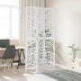 Biombo separador de 3 paneles madera maciza Paulownia blanco by vidaXL, Room dividers - Ref: Foro24-358736, Price: 127,82 €, ...