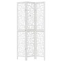 Biombo separador de 3 paneles madera maciza Paulownia blanco by vidaXL, Room dividers - Ref: Foro24-358736, Price: 127,82 €, ...