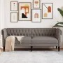 Dreisitzer Chesterfield-Sofa in Taupe-Grau aus Stoff. von vidaXL, Sofas - Ref: Foro24-372561, Preis: 316,55 €, Rabatt: %