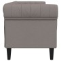Sofá Chesterfield de 3 plazas tela gris taupe by vidaXL, Sofas - Ref: Foro24-372561, Price: 322,03 €, Discount: %