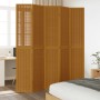 Biombo separador de 5 paneles madera maciza paulownia marrón by vidaXL, Room dividers - Ref: Foro24-358824, Price: 163,36 €, ...