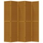 Biombo separador de 5 paneles madera maciza paulownia marrón by vidaXL, Room dividers - Ref: Foro24-358824, Price: 163,36 €, ...