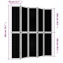 Biombo separador de 5 paneles madera maciza paulownia marrón by vidaXL, Room dividers - Ref: Foro24-358824, Price: 163,36 €, ...