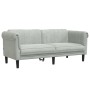 Zweiplätziges Sofa aus hellgrauem Samt von vidaXL, Sofas - Ref: Foro24-372575, Preis: 268,70 €, Rabatt: %