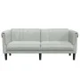 Sofá de 2 plazas terciopelo gris claro by vidaXL, Sofas - Ref: Foro24-372575, Price: 248,88 €, Discount: %