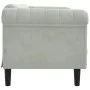 Sofá de 2 plazas terciopelo gris claro by vidaXL, Sofas - Ref: Foro24-372575, Price: 248,88 €, Discount: %