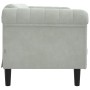 Zweiplätziges Sofa aus hellgrauem Samt von vidaXL, Sofas - Ref: Foro24-372575, Preis: 268,70 €, Rabatt: %