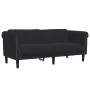 Sofá de 2 plazas terciopelo negro by vidaXL, Sofas - Ref: Foro24-372580, Price: 210,71 €, Discount: %