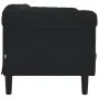 Sofá de 2 plazas terciopelo negro by vidaXL, Sofas - Ref: Foro24-372580, Price: 210,71 €, Discount: %