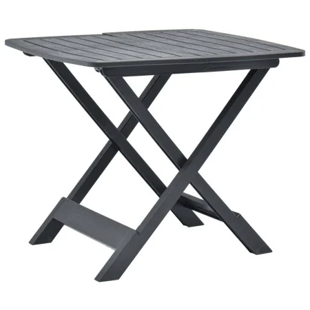 Anthracite gray plastic folding garden table 79x72x70 cm by vidaXL, Garden tables - Ref: Foro24-48792, Price: 82,29 €, Discou...