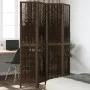 Biombo separador de 4 paneles madera paulownia marrón oscuro by vidaXL, Room dividers - Ref: Foro24-358659, Price: 113,90 €, ...