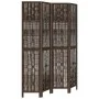 Biombo separador de 4 paneles madera paulownia marrón oscuro by vidaXL, Room dividers - Ref: Foro24-358659, Price: 113,90 €, ...
