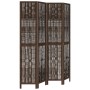Vierschirm-Trennwand aus dunkelbraunem Paulownia-Holz. von vidaXL, Raumteiler - Ref: Foro24-358659, Preis: 115,82 €, Rabatt: %