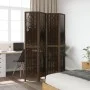 Biombo separador de 4 paneles madera paulownia marrón oscuro by vidaXL, Room dividers - Ref: Foro24-358659, Price: 113,90 €, ...