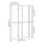 Biombo separador de 4 paneles madera paulownia marrón oscuro by vidaXL, Room dividers - Ref: Foro24-358659, Price: 113,90 €, ...