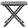 Anthracite gray plastic folding garden table 79x72x70 cm by vidaXL, Garden tables - Ref: Foro24-48792, Price: 82,29 €, Discou...