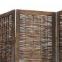 Biombo separador de 6 paneles madera paulownia marrón oscuro de vidaXL, Divisores de ambientes - Ref: Foro24-358667, Precio: ...