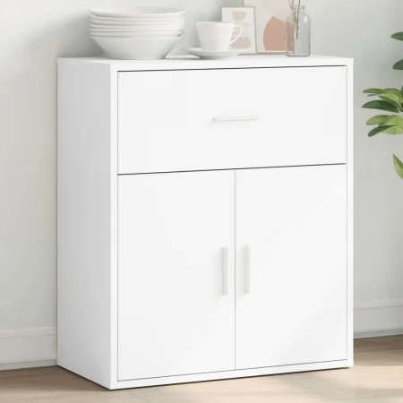 Aparador de madera de ingeniería blanco 60x31x70 cm de vidaXL, Aparadores - Ref: Foro24-840464, Precio: 73,48 €, Descuento: %