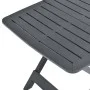 Anthracite gray plastic folding garden table 79x72x70 cm by vidaXL, Garden tables - Ref: Foro24-48792, Price: 82,29 €, Discou...
