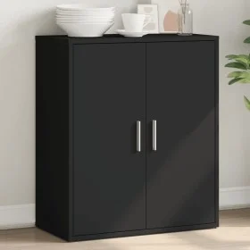 Schwarzer Schrank aus Holzwerkstoff 60x31x70 cm von vidaXL, Sideboards - Ref: Foro24-840458, Preis: 76,48 €, Rabatt: %