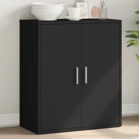 Aparador de madera de ingeniería negro 60x31x70 cm de vidaXL, Aparadores - Ref: Foro24-840458, Precio: 77,85 €, Descuento: %