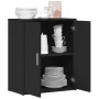 Aparador de madera de ingeniería negro 60x31x70 cm by vidaXL, Sideboards - Ref: Foro24-840458, Price: 76,48 €, Discount: %