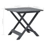 Mesa de jardín plegable de plástico gris antracita 79x72x70 cm de vidaXL, Mesas de jardín - Ref: Foro24-48792, Precio: 68,27 ...