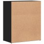Aparador de madera de ingeniería negro 60x31x70 cm de vidaXL, Aparadores - Ref: Foro24-840458, Precio: 77,85 €, Descuento: %