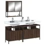 Badezimmermöbel-Set, 3-teilig, aus Sperrholz in brauner Eiche. von vidaXL, Badezimmermöbel - Ref: Foro24-3214669, Preis: 147,...