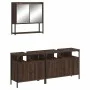 Badezimmermöbel-Set, 3-teilig, aus Sperrholz in brauner Eiche. von vidaXL, Badezimmermöbel - Ref: Foro24-3214669, Preis: 147,...