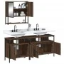 Badezimmermöbel-Set, 3-teilig, aus Sperrholz in brauner Eiche. von vidaXL, Badezimmermöbel - Ref: Foro24-3214669, Preis: 147,...