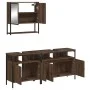 Badezimmermöbel-Set, 3-teilig, aus Sperrholz in brauner Eiche. von vidaXL, Badezimmermöbel - Ref: Foro24-3214669, Preis: 147,...