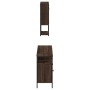 Badezimmermöbel-Set, 3-teilig, aus Sperrholz in brauner Eiche. von vidaXL, Badezimmermöbel - Ref: Foro24-3214669, Preis: 149,...
