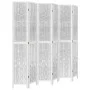 Biombo separador de 6 paneles madera maciza Paulownia blanco by vidaXL, Room dividers - Ref: Foro24-358684, Price: 178,95 €, ...