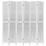 Biombo separador de 6 paneles madera maciza Paulownia blanco by vidaXL, Room dividers - Ref: Foro24-358684, Price: 178,95 €, ...